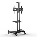 Ver imagem 2 de Suporte Pedestal Tv 32 a 75 com Rodízios Ava1600-60-1p Nb