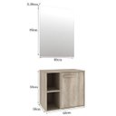 Ver imagem 2 de Gabinete para Banheiro 1 Porta com Espelho e Cuba Anne Colorido/Barrique