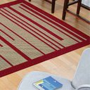 Ver imagem 3 de Tapete para Sala 2,00m x 3,00m Sisal Antiderrapante Sem Pelo Lâncer - 592 VERMELHO