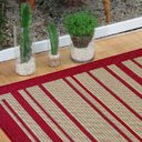 Ver imagem 2 de Tapete para Sala 2,00m x 3,00m Sisal Antiderrapante Sem Pelo Lâncer - 592 VERMELHO