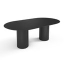 Ver imagem 1 de Mesa de Jantar West 270cm X 100cm 10 Lugares Lâmina Natural de Madeira Preto