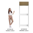 Ver imagem 6 de Porta Geladeira Stella 1 Porta Basculante Branco Rustic