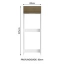 Ver imagem 7 de Porta Geladeira Stella 1 Porta Basculante Branco Rustic