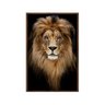 Quadro Decorativo - Leao Grande Rei Colorido Anm011 Vidro com Impressão Uv - 60x40cm - 2