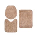 Ver imagem 1 de Jogo de Tapete Banheiro 3 Peças Antiderrapante Classic Perola