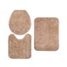 Jogo de Tapete Banheiro 3 Peças Antiderrapante Classic Perola - 1