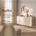 Ver imagem 2 de Buffet Sala de Estar 149,5cm 4 Portas Pés em Aço Dourado Livano M20 - D'Rossi