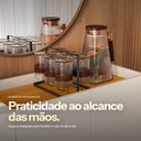 Ver imagem 5 de Buffet Sala de Estar 149,5cm 4 Portas Pés em Aço Dourado Livano M20 - D'Rossi