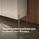 Ver imagem 6 de Buffet Sala de Estar 149,5cm 4 Portas Pés em Aço Dourado Livano M20 - D'Rossi