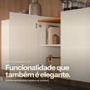 Ver imagem 4 de Buffet Sala de Estar 149,5cm 4 Portas Pés em Aço Dourado Livano M20 - D'Rossi