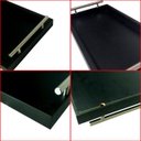 Ver imagem 4 de Bandeja Retangular Servir Café da Manhã com Alça Inox 25x46cm Preto - Arkell