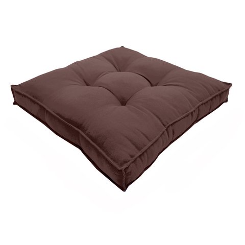 Almofada Futon Decoração 50x50 Cm Vários Modelos Marrom