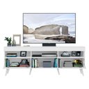 Ver imagem 5 de Rack Retrô para TV até 65" Multimóveis Paris FG3327 com 2 Portas Branco