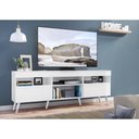 Ver imagem 7 de Rack Retrô para TV até 65" Multimóveis Paris FG3327 com 2 Portas Branco