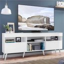 Ver imagem 2 de Rack Retrô para TV até 65" Multimóveis Paris FG3327 com 2 Portas Branco