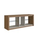 Ver imagem 2 de Rack para TV até 55 Polegadas Gamer com LED e 2 Prateleiras de Vidro Multimóveis Crpro-RCK030 Mel/