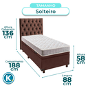 Ver imagem 3 de Kit Cabeceira + Cama Box Bau + Colchão Solteiro D23 D23 Inducol