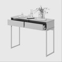 Ver imagem 6 de Aparador Buffet Industrial 2 Gavetas MDP 110cm Branco e Preto Metalic Casah
