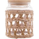Ver imagem 5 de Kit 10 Potes Herméticos Vidro com Sisal Tampa Madeira Wolff 750ml Porta Mantimentos