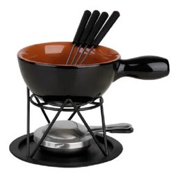 Aparelho de Fondue em Cerâmica 9 peças para Queijo ou Chocolate- Dynasty - 1