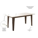 Ver imagem 5 de Conjunto Mesa de Jantar Liz 160cm 6 Cadeiras Jade Revestidas em Suede Amêndoa Yescasa