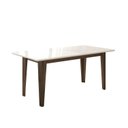 Ver imagem 4 de Conjunto Mesa de Jantar Liz 160cm 6 Cadeiras Jade Revestidas em Suede Amêndoa Yescasa