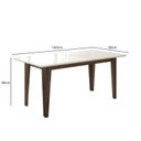 Ver imagem 3 de Conjunto Mesa de Jantar Liz 160cm 6 Cadeiras Jade Revestidas em Suede Amêndoa Yescasa