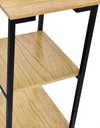 Ver imagem 4 de Mesa de Apoio Escrivaninha com Estante Prateleira Nic 900 mm Cor:Preto/Naturale