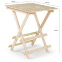 Ver imagem 4 de Conjunto Mesa Dobrável e 2 Cadeiras Espresso Móveis Bege