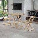 Ver imagem 1 de Conjunto Mesa Dobrável e 2 Cadeiras Espresso Móveis Bege