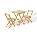 Ver imagem 2 de Conjunto Mesa Dobrável e 2 Cadeiras Espresso Móveis Bege