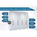 Ver imagem 4 de Cama Box Casal + Colchão D45 Cecina + Guarda Roupa Master Vip 8.4 Branco