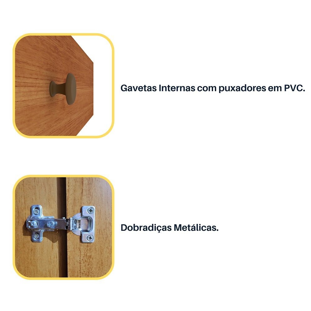 Guarda Roupa Casal 100% Mdf 6 Portas 6 Gavetas Fortuna Tcil Tcil Móveis Guarda Roupa Casal Fortuna 1 - 7