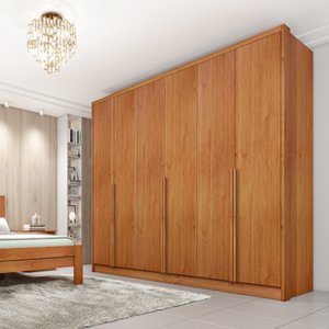 Guarda Roupa Casal 100% Mdf 6 Portas 6 Gavetas Fortuna Tcil Tcil Móveis Guarda Roupa Casal Fortuna 1