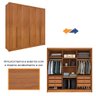 Guarda Roupa Casal 100% Mdf 6 Portas 6 Gavetas Fortuna Tcil Tcil Móveis Guarda Roupa Casal Fortuna 1 - 15