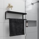 Ver imagem 1 de Toalheiro Para Banheiro Estilo Industrial Ita - Preto - Preto