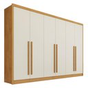 Ver imagem 2 de Guarda Roupa Valência 6 Postas 6 Gavetas Mdf - Mademarcs