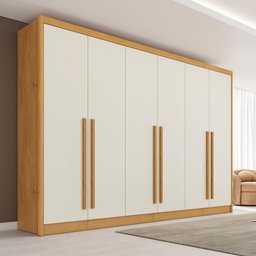 Guarda Roupa Valência 6 Postas 6 Gavetas Mdf - Mademarcs - 1