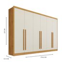 Ver imagem 4 de Guarda Roupa Valência 6 Postas 6 Gavetas Mdf - Mademarcs
