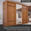 Ver mais imagens de Guarda Roupa Casal 3 Portas de Correr 6 Gavetas Palissy Frisado com Espelho 100% Mdf