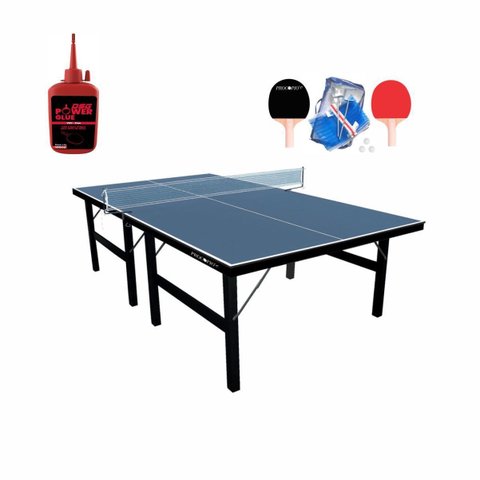 Tênis de Mesa Ping Pong 15mm Mdf com Kit e Cola para Raquete