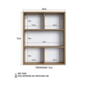 Ver imagem 6 de Nicho Organizador de Banheiro 60cm Multimóveis Crpro-ARM009 Mel