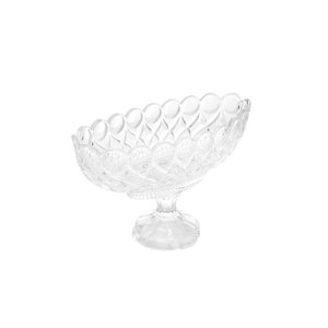 Centro de Mesa de Cristal com Pé Angel 29cm X 13cm X 20cm - Wolff
