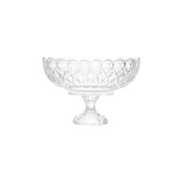 Centro de Mesa de Cristal com Pé Angel 29cm X 13cm X 20cm - Wolff - 2
