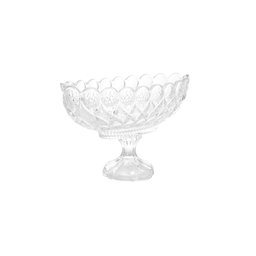 Centro de Mesa de Cristal com Pé Angel 29cm X 13cm X 20cm - Wolff - 3