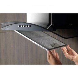 Coifa de Parede 60cm Vidro Fit 220V Inox Fischer - 5