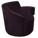 Ver imagem 4 de Sofá Curvo 03 Lugares 210cm Eron Braço Direito Veludo Roxo - Nexta Casa