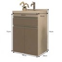 Ver imagem 2 de Gabinete de Banheiro com Lavatório 50cm Movel na Caixa