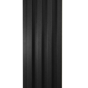 Painel Ripado Pvc Prime Madeira Preto Fosco 2,9m X16cm