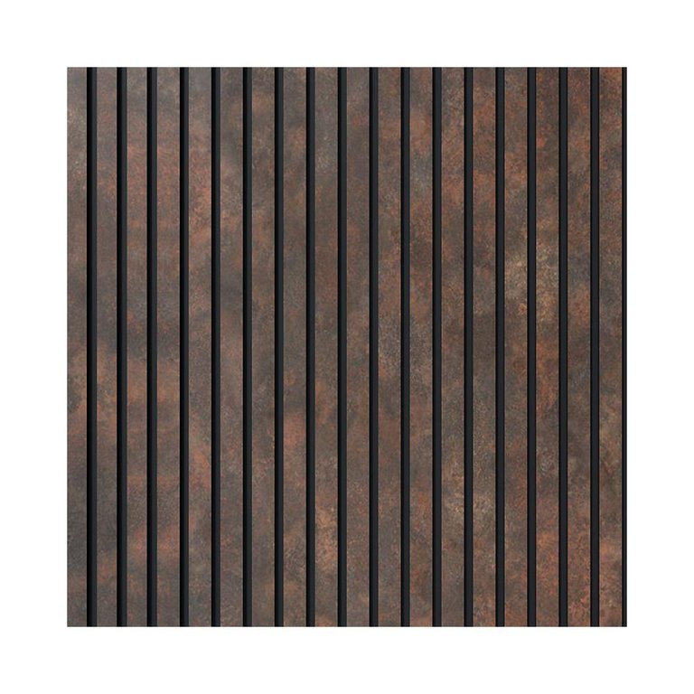 Painel Ripado Eva Laminado Autocolante 10cm Urban Corten Metro Painel Ripado Eva Laminado Autocolante 10cm Urban Corten Metro